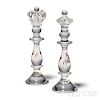Lloyd Atkins Steuben King and Queen Chess Pieces