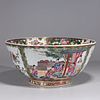 Large Chinese Famille Rose Enameled Porcelain Bowl