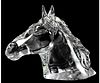 BACCARAT CRYSTAL HORSE HEAD SCULPTURE