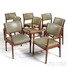 Eight Dux Dining Chairs