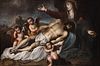 FRANCISCO GOMEZ DE VALENCIA (Granada, 1657- ¿?). 
"Lamentation over the dead Christ". 
Oil on canvas.