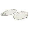 Pair of Continental 900 Silver Trays