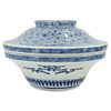 Japanese Blue & White Porcelain Lidded Food Bowl