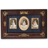 Antique Empire Style Bronze and Wood Frame