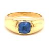 18k Victorian Blue Stone Ring