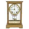 Seth Thomas Brass & Glass Cased Mantle Clock