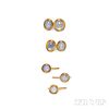 Art Deco 14kt Gold and Star Sapphire Dress Set, F. Walter Lawrence