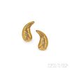 18kt Gold Earclips, Lalaounis