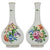 (2 pc) Herend Porcelain Miniature Vases