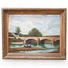 Signed Oil on Canvas Painting "Bothwell Bridge"