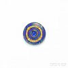 18kt Gold, Enamel, and Sapphire Clip Brooch