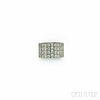 18kt White Gold and Diamond "Paillettes" Ring, Cartier