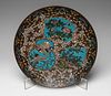 Dish. Japan, early 20th century. 
Metal with cloisonnÃ© enamels.