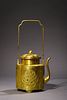 Qing QianLong Gilt Bronze Teapot

