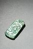 19th C., A Carved Green Nephrite Jade Pendant