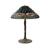 Tiffany Studios c. 1910 'Dragonfly' Bronze Table Lamp
