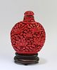 Chinese Cinnabar Lacquer Snuff Bottle