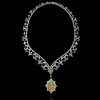 Fancy Diamond and 18K Pendant Necklace