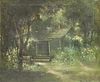 KING, George W. Oil on Canvas. Garden Landscape