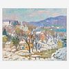 Fern Isabel Coppedge (American, 1883–1951) Snowy Country Side (Lambertville in Winter)