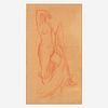 Everett Shinn (American, 1876-1953) Draped Nude