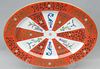 Large Herend Red Dynasty Porcelain Platter