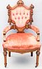Victorian Regal Carved Armchair