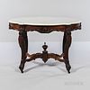 Victorian Marble-top Rosewood Table
