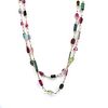 Vintage Multicolor Tourmalines 18kt Yellow Gold Necklace