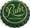 1933 Rahr's Beer  Bottle Cap Green Bay, Wisconsin