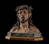 Bust of Christ; Andalusian School; late seventeenth century. 
Plaster wood, glued cloth, and eyes of vitreous paste.