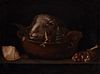 Italian school; XVII century. 
"Still life with ram's head". 
Oil on canvas. Relined.