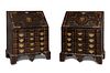 Pair of colonial Bureaus; mid 18th century. 
Lacquered wood.
