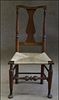 18THC. HUDSON VALLEY DUCK FOOT CHAIR OLD SURFACE