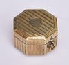 14k Gold Octagonal Box