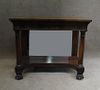 MAHOG. CLASSICALLY CARVED EMPIRE STYLE PIER TABLE