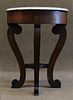 EMPIRE MARBLE TOP LAMP TABLE 28" TALL X