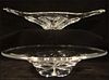 2 PCS. SIGNED CONTINENTAL CRYSTAL