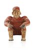 JALISCO SEATED FIGURE OF A MALE, WESTERN MEXICO