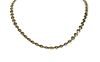 A 9ct gold two colour gold necklace,