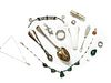A quantity of silver jewellery and flatware,