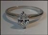 APPROX. .62 CT. OVAL DIAM. SOLITAIRE IN 14K WHITE