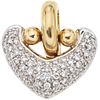 PENDANT WITH DIAMONDS IN 18K YELLOW GOLD Brilliant cut diamonds ~0.60 ct. Weight: 9.8 g | PENDIENTE CON DIAMANTES EN ORO AMARILLO DE 18K con diamantes