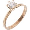 SOLITAIRE RING WITH DIAMOND IN 14K YELLOW GOLD 1 Brilliant cut diamond ~0.50 ct. Clarity: I2-I3. Size: 7 ¾ | ANILLO SOLITARIO CON DIAMANTE EN ORO AMAR