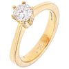 SOLITAIRE RING WITH DIAMOND IN 14K YELLOW GOLD 1 Brilliant cut diamond ~0.70 ct Clarity: VS2-SI1 | ANILLO SOLITARIO CON DIAMANTE EN ORO AMARILLO DE 14