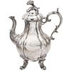 COFFEE POT, MEXICO, 20TH CENTURY, JLR 0.925 Sterling Silver, Weight: 1488 g | CAFETERA MÉXICO, SIGLO XX Plata JLR sterling, Ley 0.925 Peso: 1488 g
