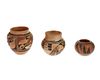 Three Hopi Pueblo pottery vessels