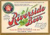 1933 U-Permit Riverside Beer 12oz Label Columbus Ohio