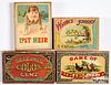 Four early McLoughlin Bros. card games, ca. 1900