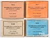 Four Washburne Individual Arithmetic Card sets